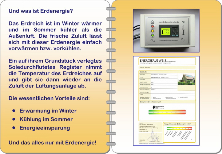 Und was ist Erdenergie?